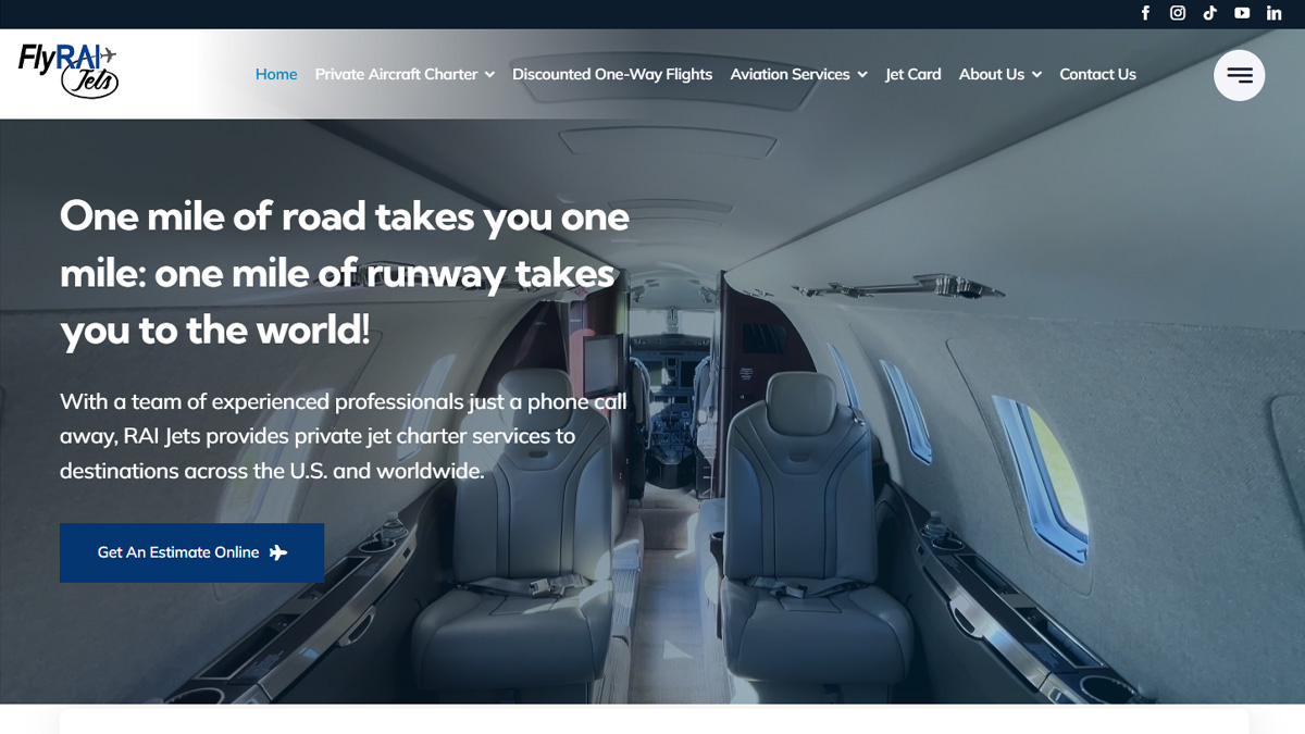 Private Aircraft Charter - FlyRai